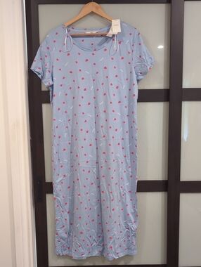 NWT Marks & Spencer Light Blue Nightdress- Large